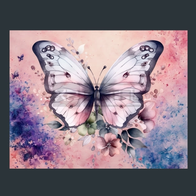 Butterfly 25 Metal Wall Art and Desktop Mouse Pad by X2Metal