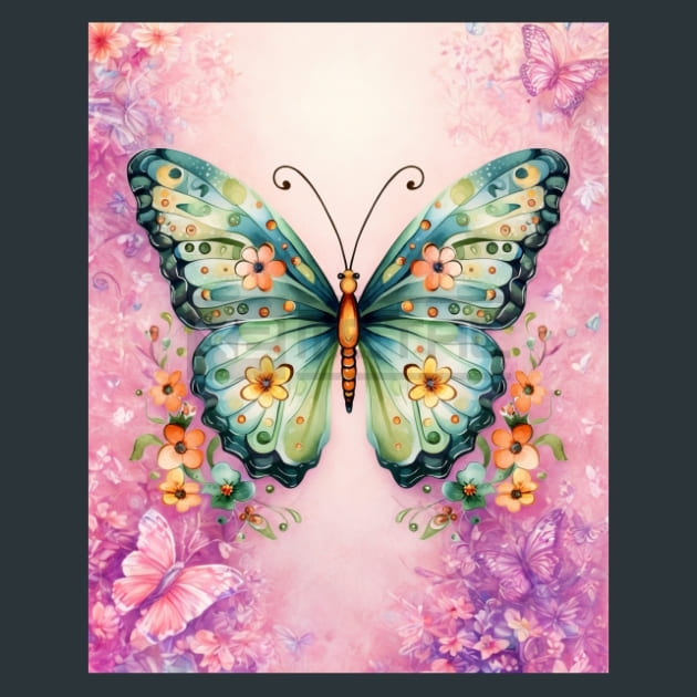 Butterfly 30 – Metal Print &amp; Mouse Pad | ChromaLuxe | Made in Iowa USA