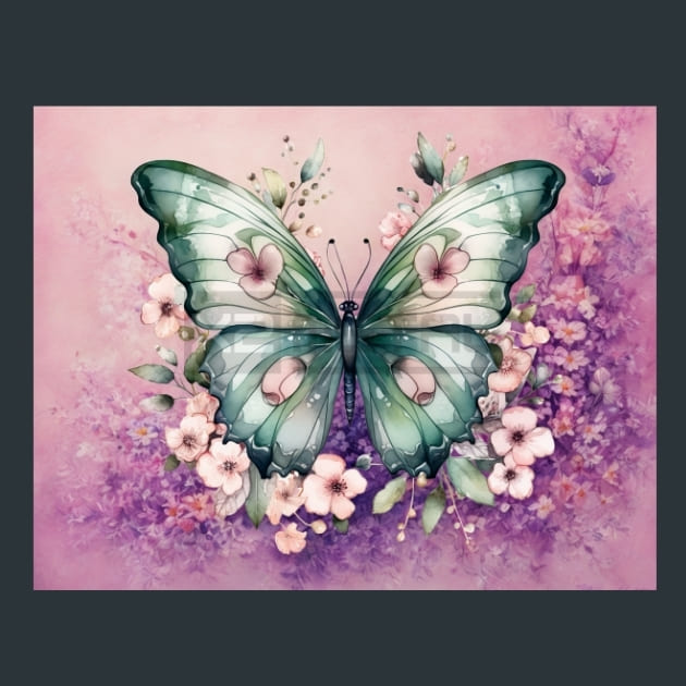 Butterfly 31 Metal Wall Art and Desktop Mouse Pad by X2Metal