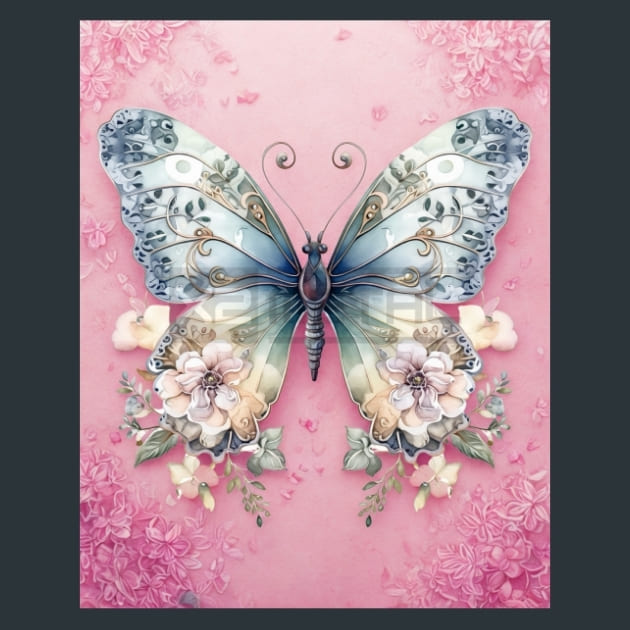 Butterfly 32 – Metal Print &amp; Mouse Pad | ChromaLuxe | Made in Iowa USA
