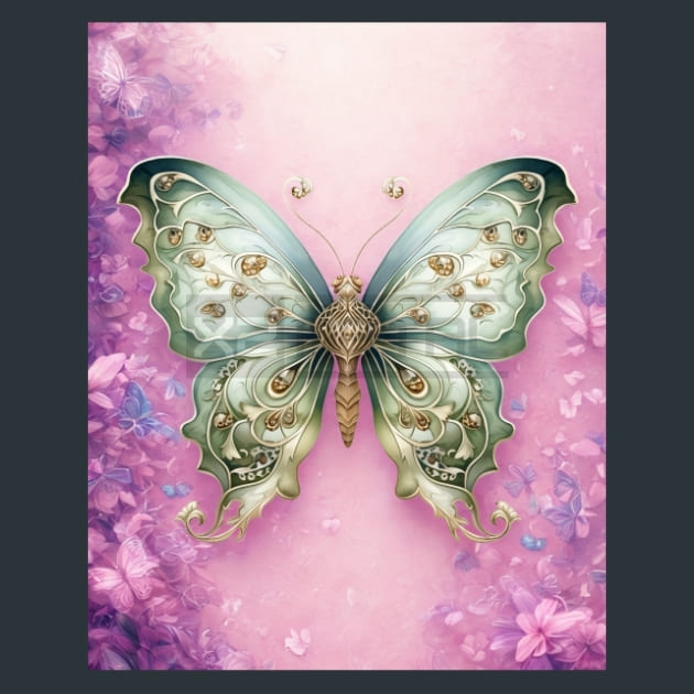 Butterfly 40 – Metal Print &amp; Mouse Pad | ChromaLuxe | Made in Iowa USA