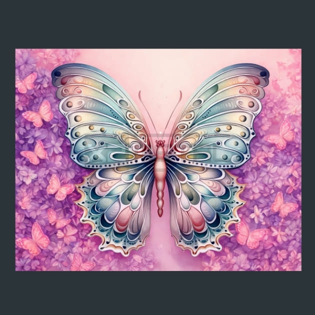 Butterfly 41 Metal Wall Art and Desktop Mouse Pad by X2Metal