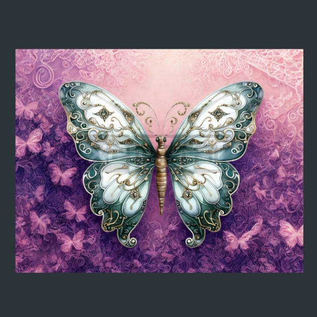 Butterfly 43 – Metal Print &amp; Mouse Pad | ChromaLuxe | Made in Iowa USA