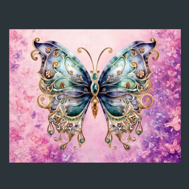 Butterfly 45 – Metal Print &amp; Mouse Pad | ChromaLuxe | Made in Iowa USA