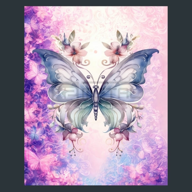 Butterfly 46 – Metal Print &amp; Mouse Pad | ChromaLuxe | Made in Iowa USA