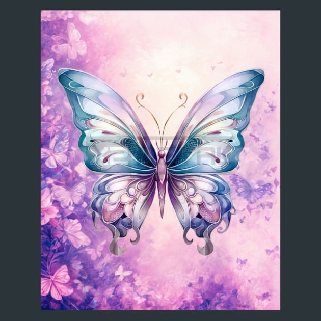 Butterfly 52 – Metal Print &amp; Mouse Pad | ChromaLuxe | Made in Iowa USA