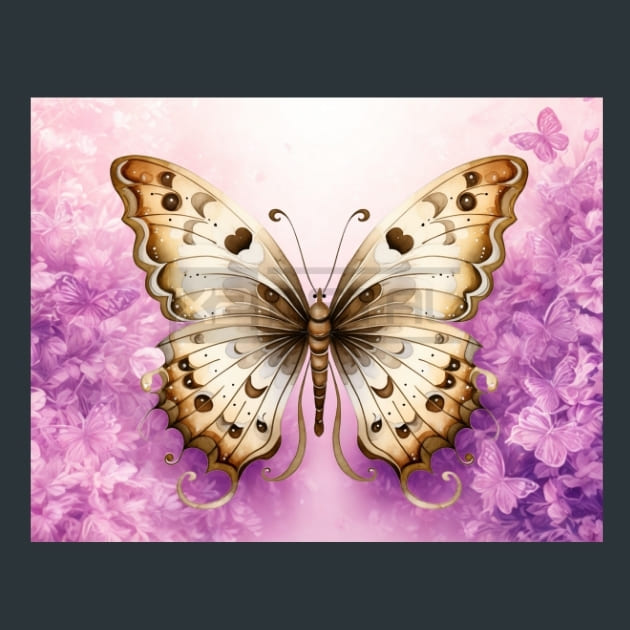 Butterfly 5 Metal Wall Art and Desktop Mouse Pad by X2Metal