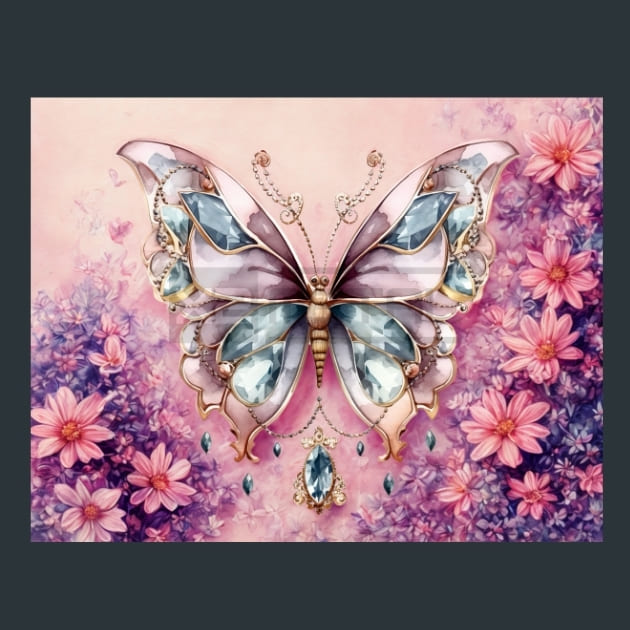 Butterfly 65 – Metal Print &amp; Mouse Pad | ChromaLuxe | Made in Iowa USA
