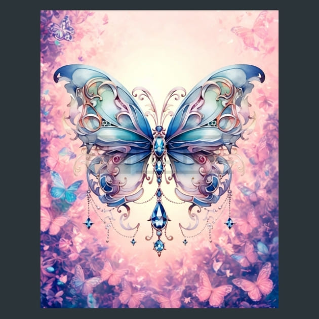 Butterfly 66 – Metal Print &amp; Mouse Pad | ChromaLuxe | Made in Iowa USA