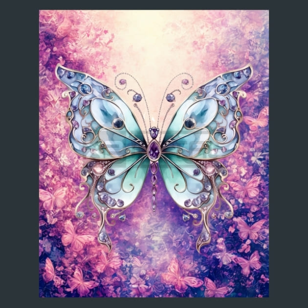 Butterfly 68 – Metal Print &amp; Mouse Pad | ChromaLuxe | Made in Iowa USA