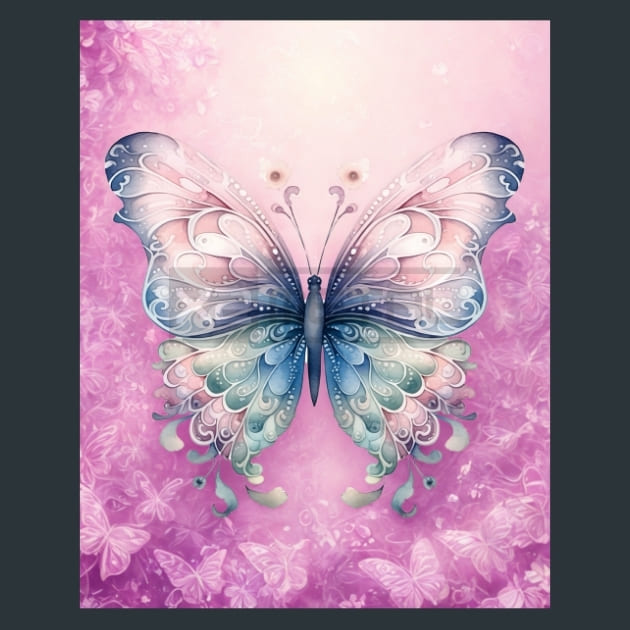 Butterfly 78 – Metal Print &amp; Mouse Pad | ChromaLuxe | Made in Iowa USA