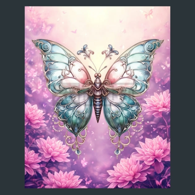Butterfly 80 – Metal Print &amp; Mouse Pad | ChromaLuxe | Made in Iowa USA