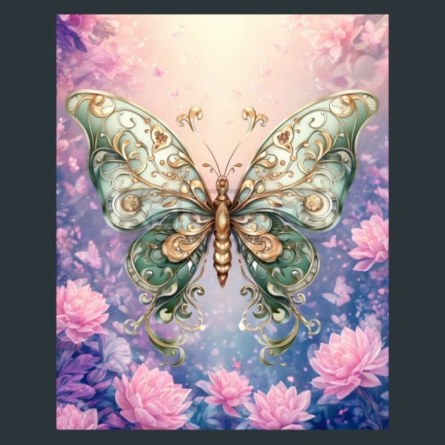 Butterfly 82 – Metal Print &amp; Mouse Pad | ChromaLuxe | Made in Iowa USA
