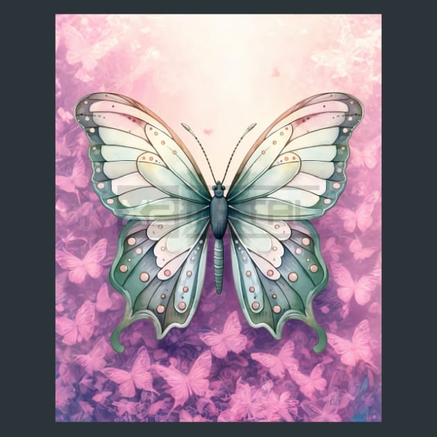Butterfly 84 – Metal Print &amp; Mouse Pad | ChromaLuxe | Made in Iowa USA