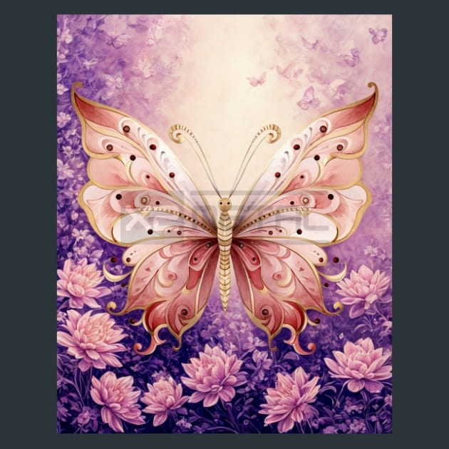 Butterfly 88 Metal Wall Art and Desktop Mouse Pad by X2Metal