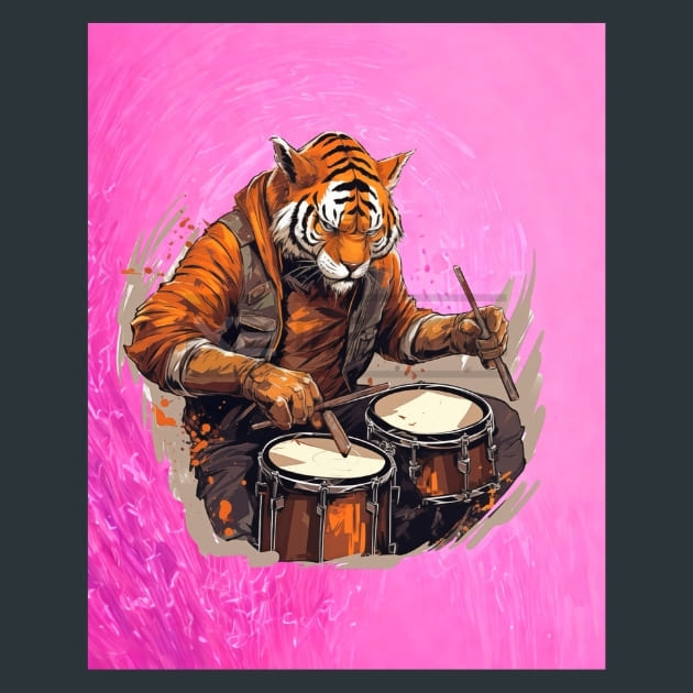 Butterfly Drift Tiger – Metal Print &amp; Mouse Pad | ChromaLuxe | Made in Iowa USA