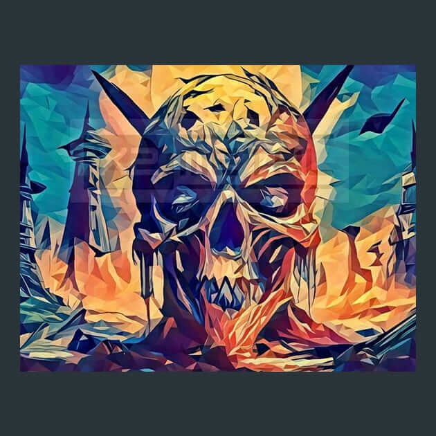 Ci Fi Skulls Cape – Metal Print &amp; Mouse Pad | ChromaLuxe | Made in Iowa USA