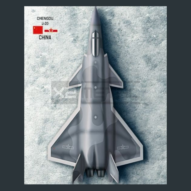 CN-J-20-Jet-Metal-Prints