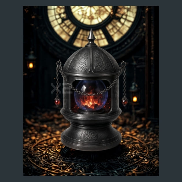 Calcinator-Gothic-Alchemy Metal Wall Art and Desktop Mouse Pad by X2Metal