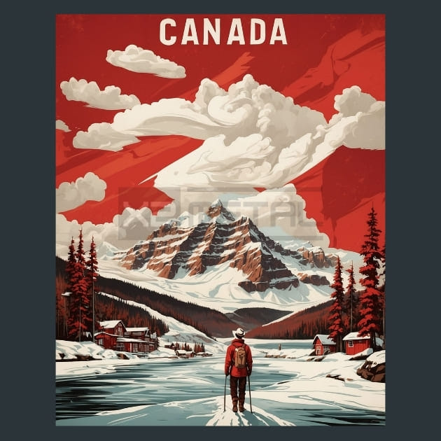 Canada 2 Metal Wall Art and Desktop Mouse Pad by X2Metal