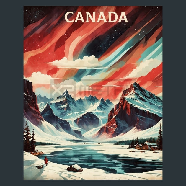 Canada 3 Metal Wall Art and Desktop Mouse Pad by X2Metal