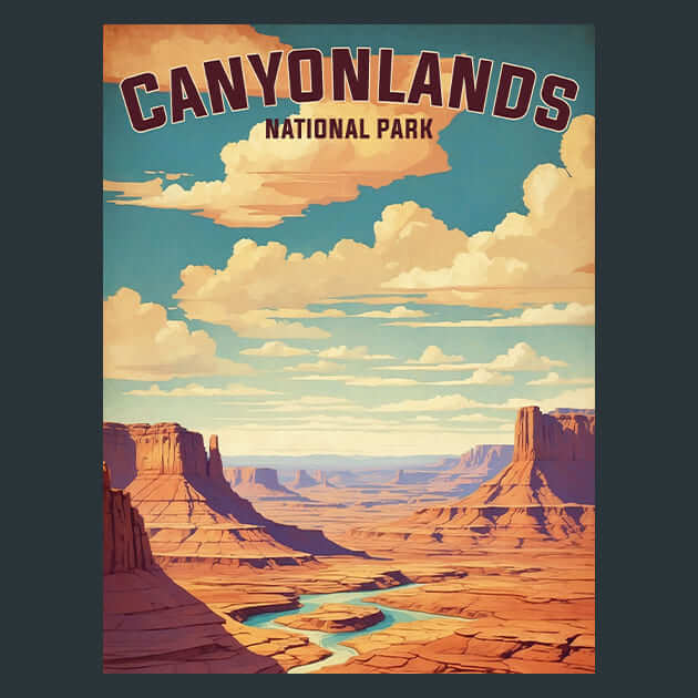 Canyonlands – Metal Print &amp; Mouse Pad | ChromaLuxe | Made in Iowa USA
