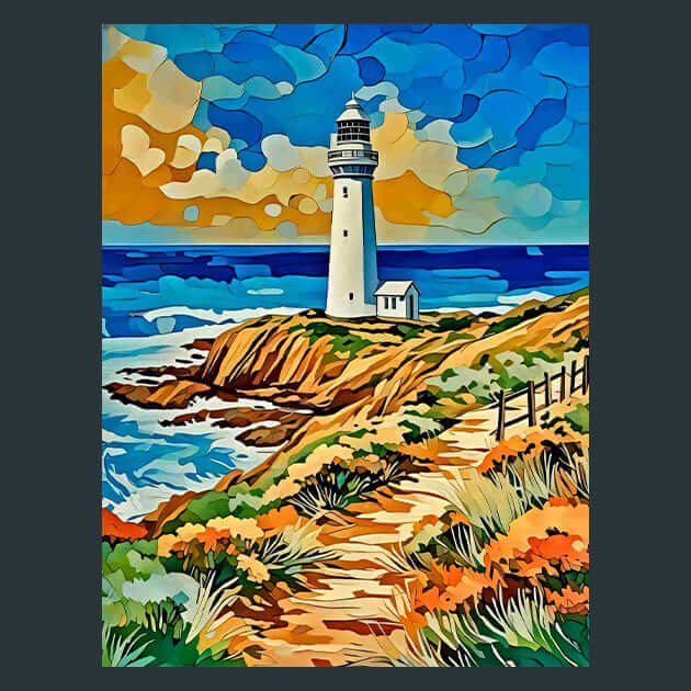 Cape Leeuwin Lighthouse – Metal Print &amp; Mouse Pad | ChromaLuxe | Made in Iowa USA