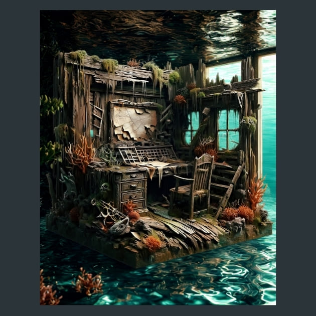 Captains-Quarters-Shipwreck-Relics-metal-prints-posters-mouse-pads