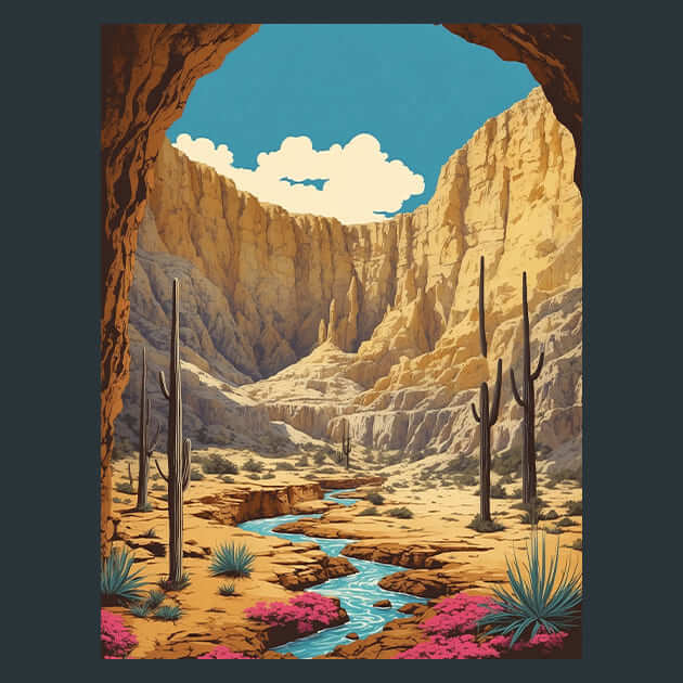 Carlsbad Caverns – Metal Print &amp; Mouse Pad | ChromaLuxe | Made in Iowa USA
