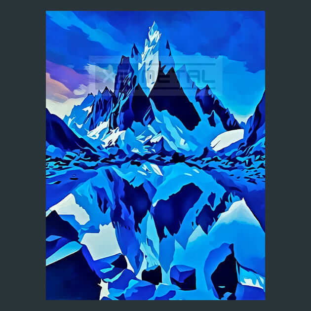 Carmine Cliff Metal Wall Art and Desktop Mouse Pad by X2Metal