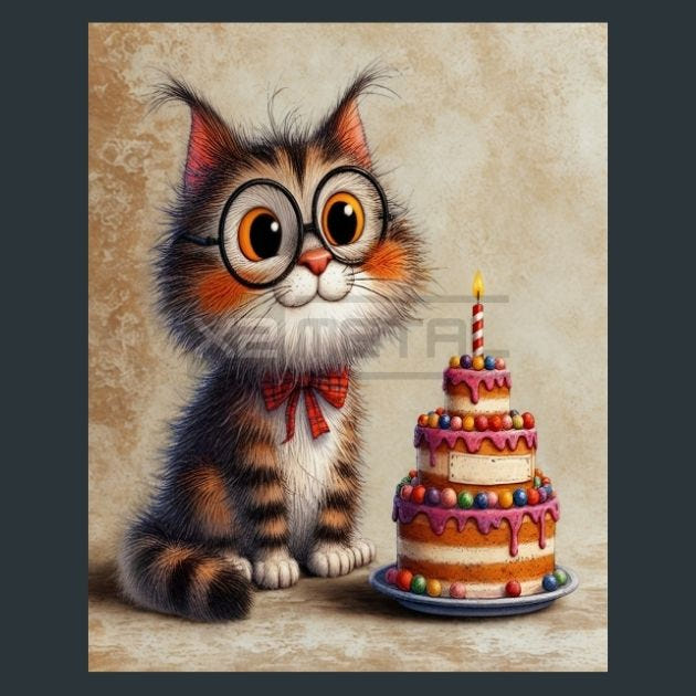 Cat 12 Metal Wall Art and Desktop Mouse Pad by X2Metal