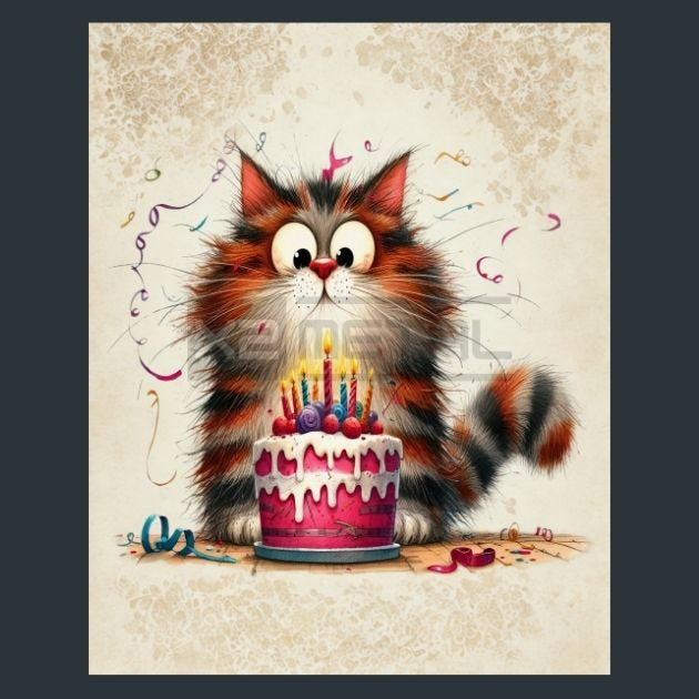 Cat 6 Metal Wall Art and Desktop Mouse Pad by X2Metal