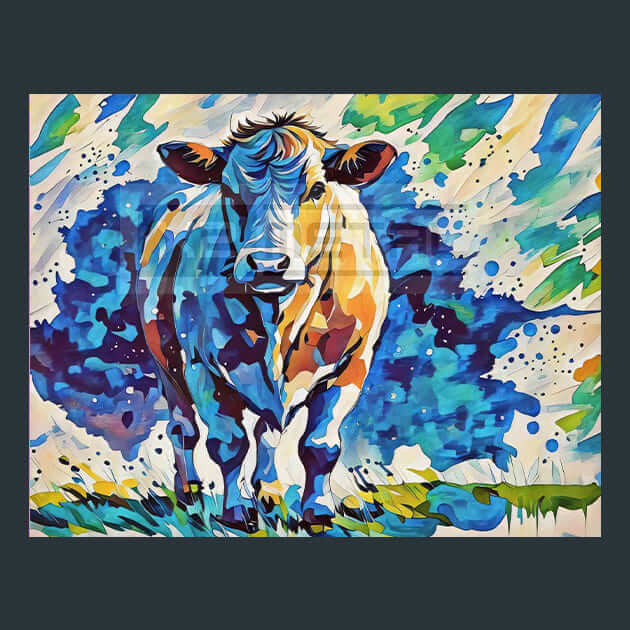 Cattle Pride Metal Wall Art and Desktop Mouse Pad by X2Metal