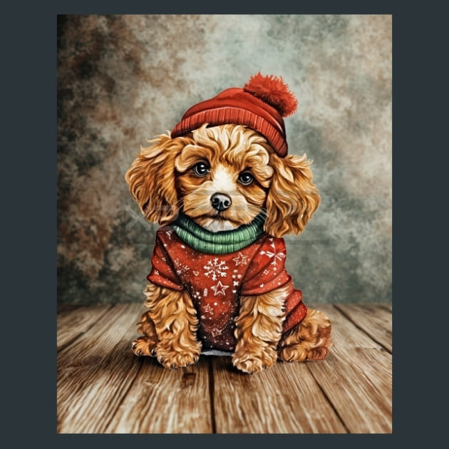 Cavapoo 1 Metal Wall Art and Desktop Mouse Pad by X2Metal