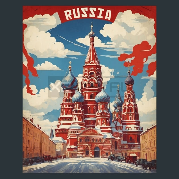 Central Russia Metal Prints Posters and Mouse Pads