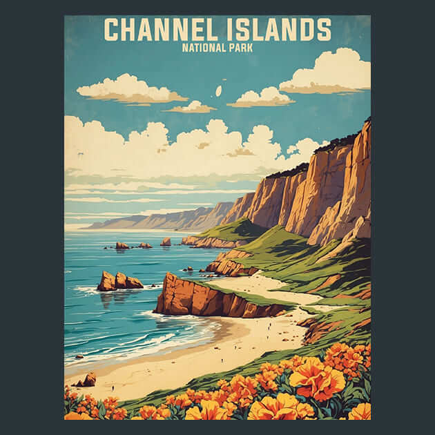 Channel Islands Metal Wall Art and Desktop Mouse Pad by X2Metal