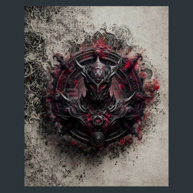 Chaos Elemental Avatar Metal Wall Art and Desktop Mouse Pad by X2Metal
