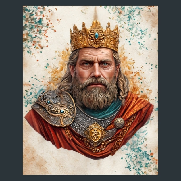 Charlemagne-King-of-the-Franks-and-Lombards-metal-prints-posters-mouse-pads