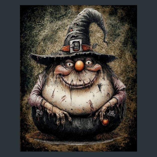 Cheeky Witch 4 Metal Wall Art and Desktop Mouse Pad by X2Metal