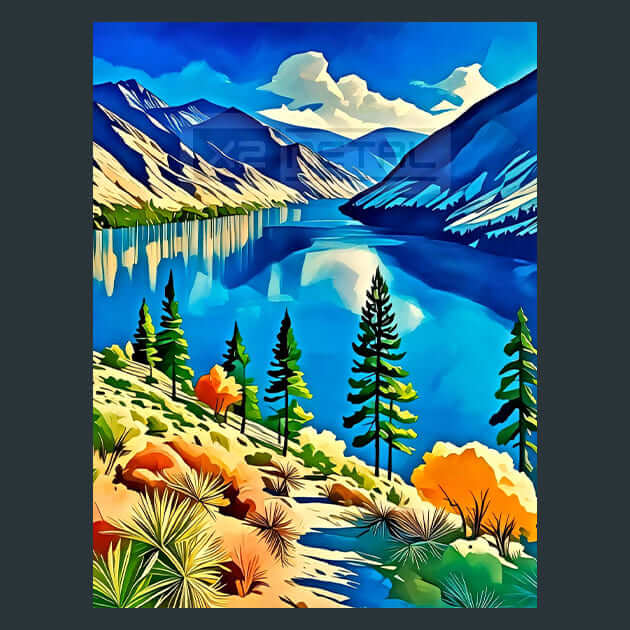 Chelan Wilderness – Metal Print &amp; Mouse Pad | ChromaLuxe | Made in Iowa USA