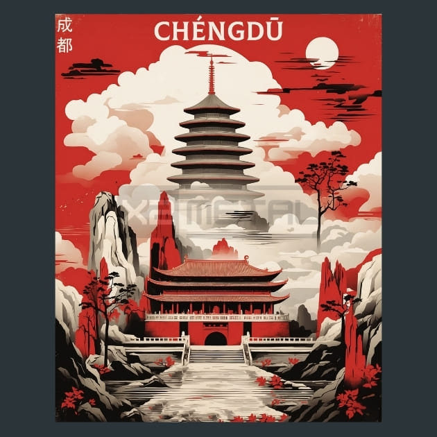 Chengd China Metal Wall Art and Desktop Mouse Pad by X2Metal