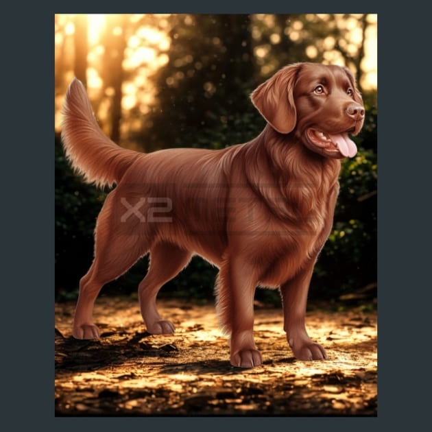 Chesapeake Bay Retriever 1 Metal Wall Art and Desktop Mouse Pad by X2Metal
