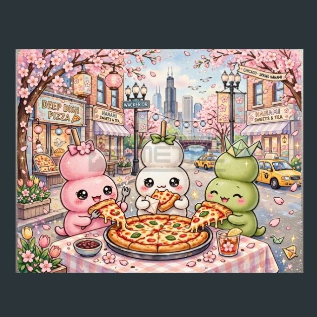 Chicago-Japan-Style-2-Metal-Print