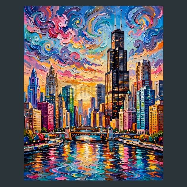 Chicago-Modern-Palette-Pop-Metal-Print
