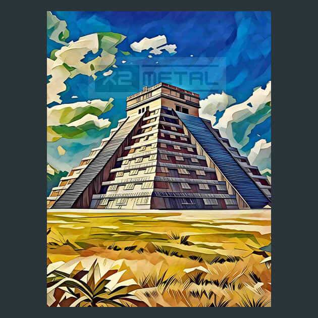 Chichen Itza Majesty – Metal Print &amp; Mouse Pad | ChromaLuxe | Made in Iowa USA
