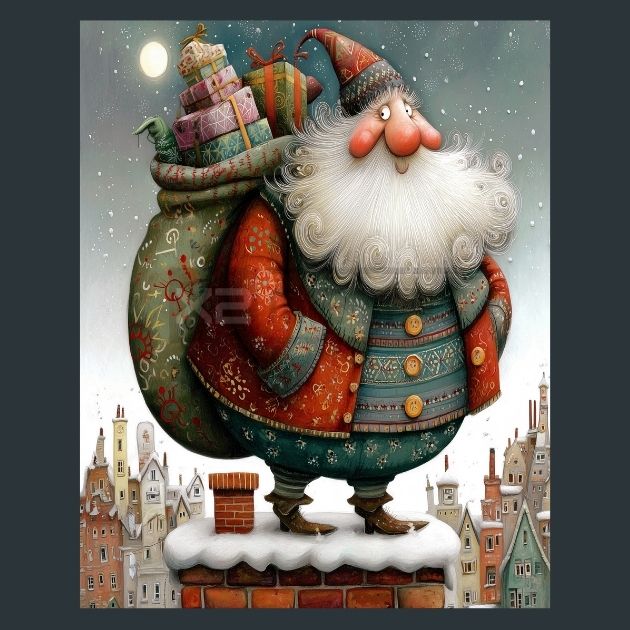 Chimney-Santa-6-Metal-Prints