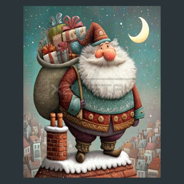 Chimney-Santa-8-Metal-Prints