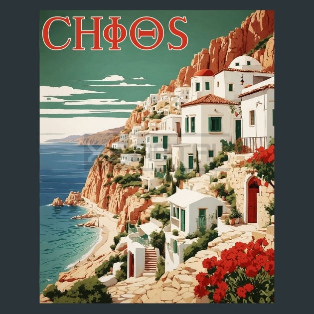 Chios Greece Metal Prints Posters and Mouse Pads