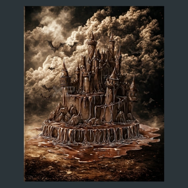 Chocolate Fairy House 4 Metal Wall Art and Desktop Mouse Pad by X2Metal