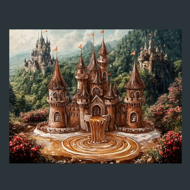 Chocolate Fairy House 8 Metal Wall Art and Desktop Mouse Pad by X2Metal